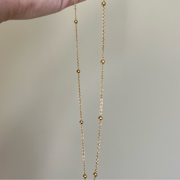 Abbott Lyon Gold Lowercase “d” Initial Fine Chain Necklace - Picture 2 of 3